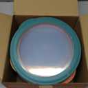 Homienly Wheat Straw Bowls 40 OZ Cereal Bowls with Lids 4 Sets Plastic Soup Bowl Alternatives Salad Container for Lunch Microwave Safe Bowls for Kitchen, RV, Camping, Parties, Dishwasher Safe, Multi