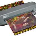 SINCHI 13" Commercial Laminator | 310 Mil, 4-Roller, 48s Warm-Up, 17s/Sheet, Heavy Duty No-Jam Design, Works with Cardstock & Dark Prints, Includes 10 Sheets, Ideal for Office, School & Business
