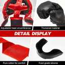 Kanayu 14 Pcs Boxing Gloves and Headgear Set for Beginners Youth 16 Ounce Boxing Gloves Headgear Helmet Hand Wraps Mouth Guards Equipment for Beginners Training Equipment Gifts
