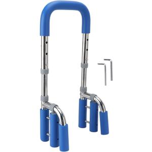 Bathtub Safety Rail, Adjustable Tub Safety Handrail Support, Anti Slip Bath Shower Handle, for Seniors, Elderly, Disabled, Pregnant Women, 304 Stainless Steel