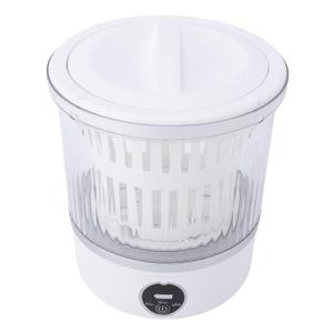 Alomejor Portable Washing Machine, 6000mAh Rechargeable Underwear Washer for Travel Camping Baby Clothes Socks Silk Wool(Missing Part)