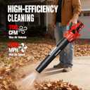 700 CFM Cordless Electric Leaf Blower with Battery and Fast Charger
