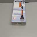 EcoNour 27" Car Snow Brush and Ice Scrapers for Car Windshield (2 Pack) | Scratch Free Bristle Head Snow Brush & Tough Window Snow Scraper with Aluminium Body | Snow Removal Winter Car Accessories (Blue & Orange)