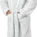 Northwest NBA Sherpa Bath Robe, Large/X-Large (26" x 47", Gray)