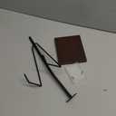 Picture Stands for Display Metal Frame Wooden Base Plate Holder for Display Wooden Base Black Picture Frame Easel Stand for Home Office Tabletop Book Platter Photo Plaque Holder