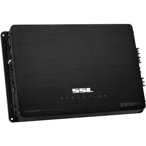 Sound Storm Laboratories EV2500M Evolution 2500 Watt, 2 Ohm Stable Class A/B, Monoblock, MOSFET Car Amplifier with Remote Subwoofer Control