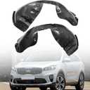 GXARTS 2PCS Black Driver & Passenger Side Front Fender Liner Splash Shield 86820C6500 86810C6500 Compatible with Kia Sorento 2019 2020