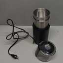 SHARDOR Coffee Grinder Electric, Spice, Herb, Grinder for Coffee Bean Spices and Seeds with 2 Removable Stainless Steel Bowls, Black