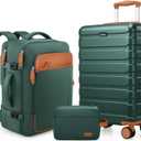 Luggage Sets 3 Piece, 20 Inch Hardshell Carry On Luggage 22x14x9 Airline Approved, Suitcase with TSA Locks & YKK Zippers, Carry On Suitcase with Wheels for Men & Women Travel