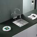 MENATT 18"x18" Undermount Single Bowl Bar Sink 304 Stainless Steel Brushed