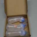 Xuanda Pet Feeding Bottle,3 Pack Wide Mouth Angled Nursing Bottle, 3 Sizes Nipples with Ventilation Valve Resistant Tearing Perfect for Puppies, Kittens, Small Wildlife Blue