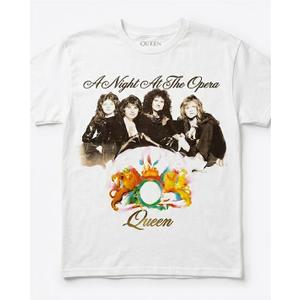 Queen Night at The Opera TShirt, White, Large