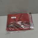 Bbq Grill Cover, 98" x 62", Utensil Cover, 31" x 20.5", Red with Black Trim