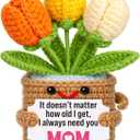 Mini Mom Gifts from Daughter Son Cute Crochet Tulip Mom Birthday Gift Ideas