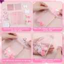 Gersoniel 24 Set Pink Bow Arts and Crafts Valentine's Day Party Favors Paint Your Own Ceramic Figurines Galentines Crafts Pink Bow Painting Kits Coquette Gifts for Women DIY Plaster Friends Bestie