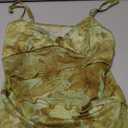 Women Y2k Mesh Tank Top Camisole Floral Print Spaghetti Strap Sleeveless V Neck Going Out Tops Cami Shirts Size Large