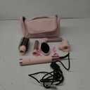 5 in 1 Hair Dryer Brush  Fast Blow Dry & Curling Styling Tool for Frizz-Free Volume, Smooth Hair & No Heat Damage  Includes Travel Bag (Pink)