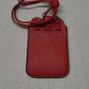 Leather Neck Pouch for Phone (Style 2) - Red