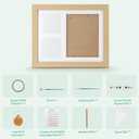 Lewrwet Dog Paw Print Kit with Fur Keepsake Keychain, Clay Paw Impression for Dogs, Easy DIY Pet Memorial Gift, Personalized Puppy Paw Print Ornament for Dog Lovers