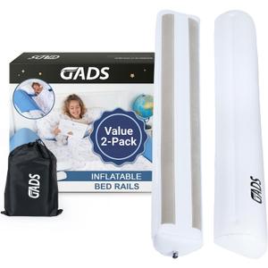 Travel Bed Rails for Toddlers (2 Pack) Inflatable Bed Rails for Twin, Full, Queen & King Beds Portable & Non-Slip Bed Bumpers Water-Resistant & Durable Guard Rail
