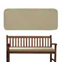 Outdoor/ Indoor Bench Cushion Cover 48 x 16 x 4 Inch, Waterproof Swing Pads and Loveseat Bench Seat Cushion Cover, Durable Memory Foam Cushions Cover with Dirt Fade Resistant, Replacement Cover Only, Tan