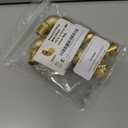 (Pack of 5) Niikappu 3/4 Inch x 3/4 Inch MNPT male Threaded Elbow Fitting, Push to Connect Brass Plumbing Fitting, PEX, CPVC, PE-RT Pipes with Disconnect Clip