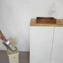 Aluminum Foil Pan Holder for 9x13 Disposable Baking Tin, Includes 1 Foil Pan- Handcrafted Wood Carrier for Food Containers - Party Supplies and Catering Server