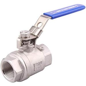 DERNORD Stainless Steel 304 Ball Valve, Full Port Heavy Duty for WOG with Locking Device (3/4" NPT)