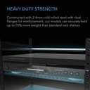 AC Infinity Vented Rack Shelf 1U, 8" Deep for 19" Server & AV Racks, 1RU 8" Deep