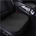 BELOMI Car Seat Bottom Cover, 2 Pack Front Driver or Passenger Seat Cushion with Pocket, Universal Breathable Comfort Auto Seat Protector Mat, Car Accessories for Truck, SUV, Van(Black)
