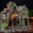 Fish Tank Decorations Aquarium Dcor Resin Artificial Tree Trunk Root (B)