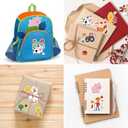 3 x Ohhaha 24 Sheets Farm Animal Stickers, Make a Face Sticker Sheets for Kids Todders Activities, Make Your Own Stickers for Kids Birthday Party Favor Supplies Craft