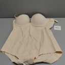 Slimers Strapless Shapewear Seamless Bodysuit - Tummy Control Sculpt Body Shaper : Removable Straps Butt Lifting Shapewear Beige XXL