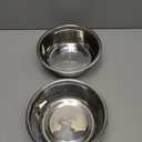 AVERYDAY 48oz Stainless Steel Dog Bowls Set, 2 Pack for Replacement Dogs Bowl Stand, 6 Cups Metal Dog Bowls, 8 Inch Medium Large Dogs Water Bowl for Raised Feeder with Opening 7.24-7.48"
