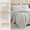 CozyTide Oversized Queen Bedspread (102"x118"), 100% Cotton Waffle Khaki Lightweight Bedspreads & Coverlets Ultra Soft Farmhouse Oversized Queen Quilt Bedding Set for All Season