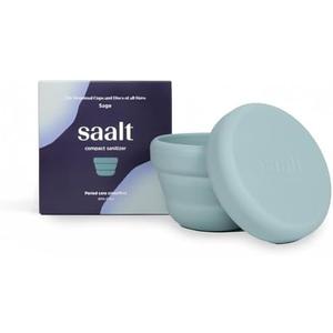 Saalt Compact Sanitizer - Menstrual Disc and Period Cup Cleaner, Microwavable, Reusable Menstrual Disc Sanitizer for Travel or Home, Collapsible, Flat-Fold Design - Sage Saalt Compact Sanitizer - Menstrual Disc and Period Cup Cleaner, Microwavable, Reusable Menstrual Disc Sanitizer for Travel or Home, Collapsible, Flat-Fold Design - Sage