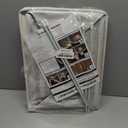 SpaceAid Laundry Hamper with Lid, 110L Large Tall Clothes Basket Bin with Bamboo Handles, Collapsible Laundry Hamper for Bedroom, Bathroom, Dorm, Laundry Room - Black