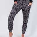 Real Essentials 2 Pack: Women's Soft Long Sleeve Sleep Set - Comfortable Lounge Pull Over Hoodie and Henley Jogger (XXL)