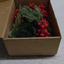 68 Pcs Christmas Artificial Pine Branch, 12 Inch Cedar Sprigs Stems with Pinecones Red Berry Needles Picks Christmas Fake Greenery for Garland Wreath DIY Holiday Decoration