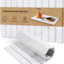 Stone Drying Mat for Kitchen Counter, 24"(L)16"(W), Drying Matt Kitchen Counter, Stone Dish Drying Mat, Foldable Diatomaceous Earth Mat