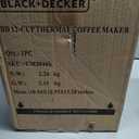 BLACK+DECKER 12 Cup Thermal Programmable Coffee Maker with Brew Strength and VORTEX Technology, Black/Steel, CM2046S
