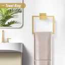 YACVCL Brushed Gold Bathroom Hardware Accessorie Set 23.6 Inch Towel Bar Set 5-Pieces Towel Rack&Holder Set for Bathroom,Upgraded Toilet Paper Holder with Shelf,Stainless Steel Wall-Mounted