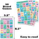 Baby Shower Loteria Fiesta Mexican Bingo Game - Bilingual English and Spanish, for Up to 50 Players