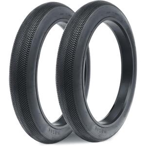 Fat Bike Tire 20"x4" 26"x4" E-Bike Tire Compatible Replacement Bicycle Tire for Mountain Snow and Beach Bike (Black (2 Pack))