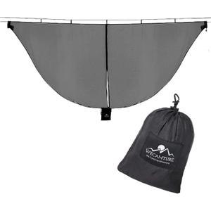 Hammock Bug Mosquito Net XL 11x4.6FT No-See-Ums Polyester Fabric for 360 Degree Protection Dual Sided Diagonal Zipper for Easy Access Fits All Hammocks
