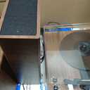 Vinyl Record Player with Dual Stereo Bookshelf Speakers Vintage Turntable with Bluetooth Wireless Playback Belt Drive 3-Speed Playback Record Player Support RCA Out Auto Stop