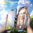 YWXTW 2 Pack for iPhone Air Matte Screen Protector 6.5 Inch + 1 Set Camera Lens Protector, [1S Pull-Out] Anti Glare Anti Fingerprint Air Glass Screen Protector, Bubble Free, Smooth as Silk
