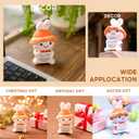 2 x Lenoka Crochet/Cute Emotional Support Bunny Handmade Gift/Perfect Emotional Support Gifts for Women; A Funny, Cheap, and Unique Surprise Gifts (Orange Bunny)