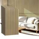 Art3d 4-Pack 47x23.6 Inch Acoustic Panels with Wood Slat Design - Soundproof Wall Panel for Office, Gaming Room & Studio, Ideal for Streamers, Home Workers & Recent Movers, Oak
