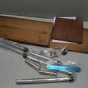 ZHWS Bathroom Counter Organizer Corner Countertop Shelf Adjustable 3 Tier Corner Shelf Kitchen Counter Organizer with 4 Metal Hooks for Bathroom Counter, Makeups, Dresser Table, Over Sink